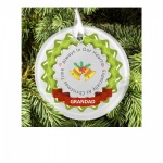 Personalised Christmas Tree Memorial Remembrance Frosted Glass Decoration